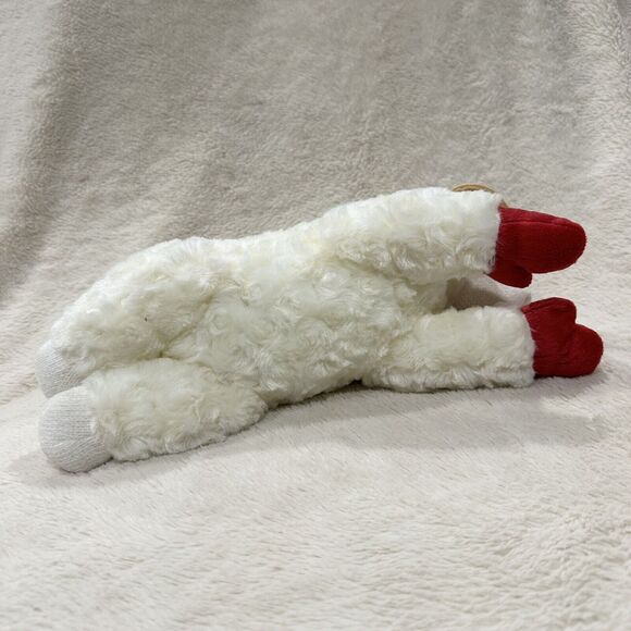 Aurora Lambchop 12” Beanbag Plush Sheep Tags Stuffed Animal Toy - Picture 5 of 6